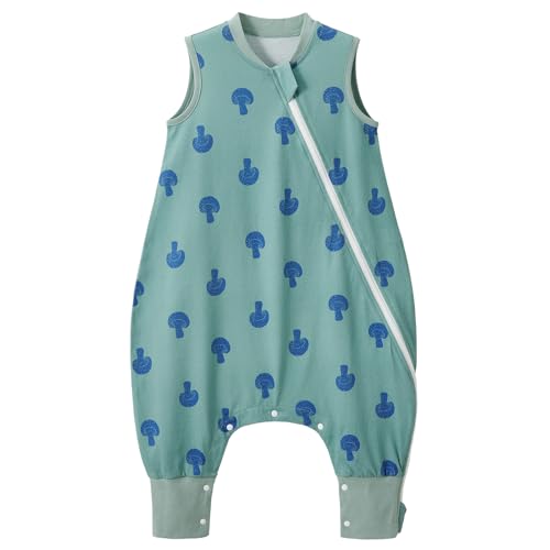 Image of Duomiaomiao 0.5 TOG Wearable Blanket 6-12 Months,Toddler Sleep Bag 100% Cotton,Breathable Lightweight Baby Sleep Sack with Feet
