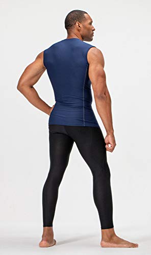 Image of DEVOPS 3 Pack Men's Athletic Compression Shirts Sleeveless