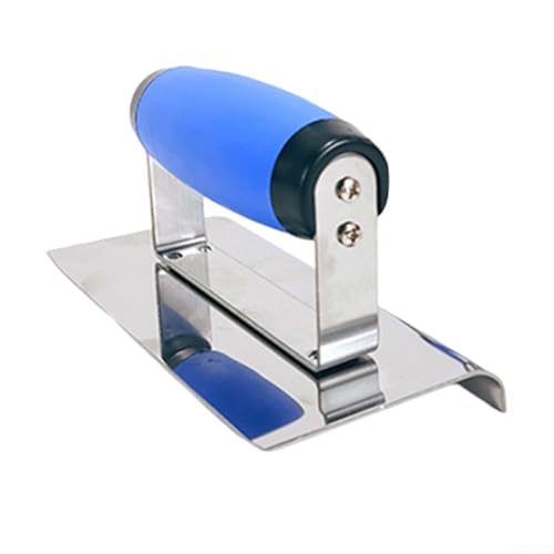 EpheyFIF Cazzuola per intonacatura – Manico in acciaio inox e plastica, bordo quadrato per una copertura completa degli angoli, base antiaderente, per cemento, intonaco, stucco e rivestimenti per