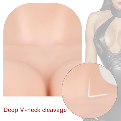 Breastplate for Crossdressers, Silicone Breast Forms for Transgender Drag Queen Fake Boobs for Cosplay3