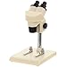 LUOZZY Simulation Microscope Toy Mini Dollhouse Microscope Model Realistic Microscope Ornament, White