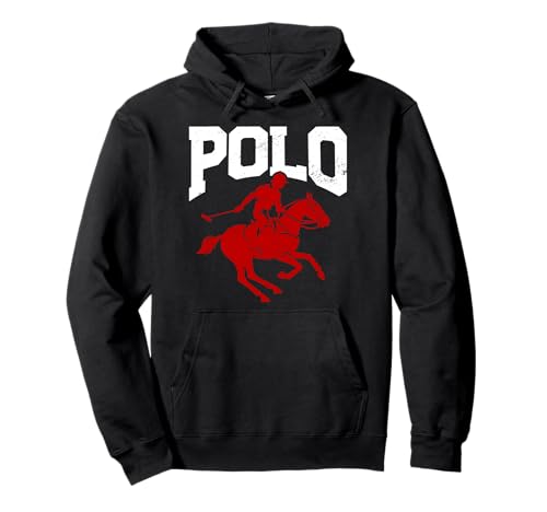 Polo Athletes Polo Player Horse Riding Equestrian Horseback Pullover Hoodie