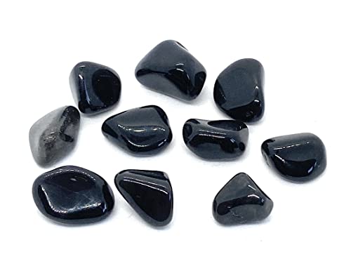 Black Onyx Mini Tumbled Stones - 10 Pc