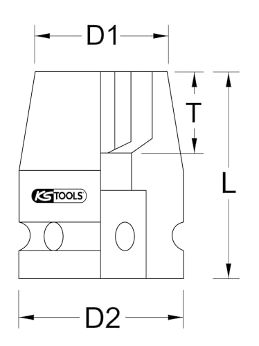 Douille à chocs 1'' KS Tools 515.1895 anti-arrondissement