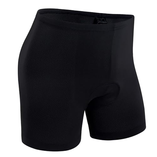 Image of Ohuhu Cycling Shorts for Men Padded Bike Shorts 3D Padding Mens Cycling Biking Underwear Black
