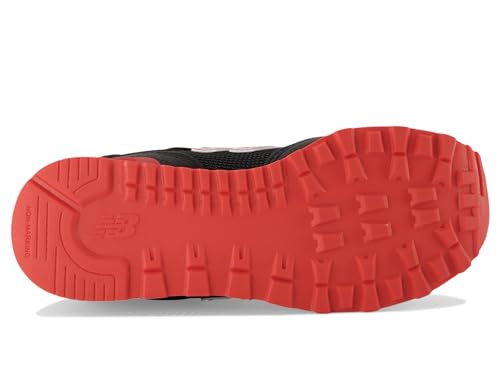 New Balance 515 V1 Lace-up Sneaker, Black/True Red, 12 Wide US Unisex Little_Kid3