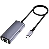 Adaptateur Ethernet portable : adaptateur USB vers Ethernet compact et léger. il est si portable qu'il peut être transporté n'importe où, parfait pour les voyages d'affaires, l'éducation, les divertissements, etc. Remarque : le port USB-C prend uniquement en charge le chargement et ne prend pas en charge la transmission de données ou la sortie vidéo.