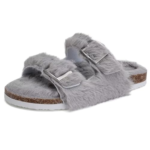 Image of Torotto Kids Sandals Boys Girls Slide Summer Non-slip Cork Glitter Toddler Slippers with Adjustable Straps for Indoor & Outdoor