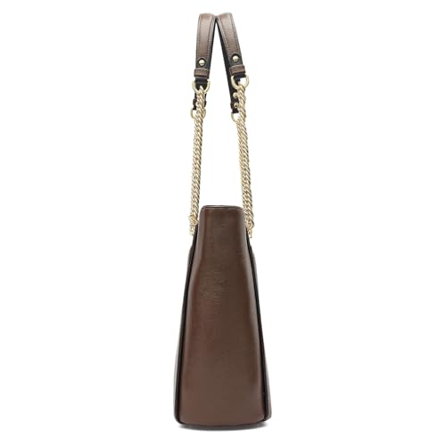 Image of Da Milano Leather Shoulder Bag for Women (00052OL)