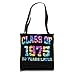 Tie Dye Class of 1975 Reunion 50 Year Alumni High School Tee Tote Bag