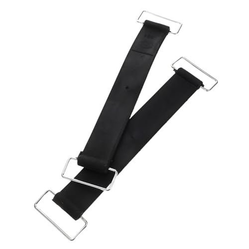 Healifty 2 Piezas Correa Batería Ajustable Goma Antideslizante Sujeción Fuerte Compatible Múltiples Motocicletas