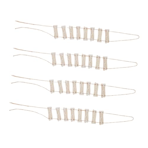 DIYEAH 4 Pezzi In Miniatura Scala Di Corda Da Giardino Delle Fate Decorazione Per La Casa Albero Scala Di Corda Fai Da Te Artigianato Per Decorazione Casa