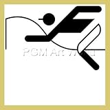  Bild mit Rahmen Otl Aicher - Galopprennen - Digitaldruck - Holz gold, 60 x 60cm - Premiumqualität - Grafik, Symbol, Icon, Figurativ, Reitsport, Reiter, Pferd, Wettkampf, Pferderennen, R.. - MADE IN GERMANY - ART-GALERIE-SHOPde