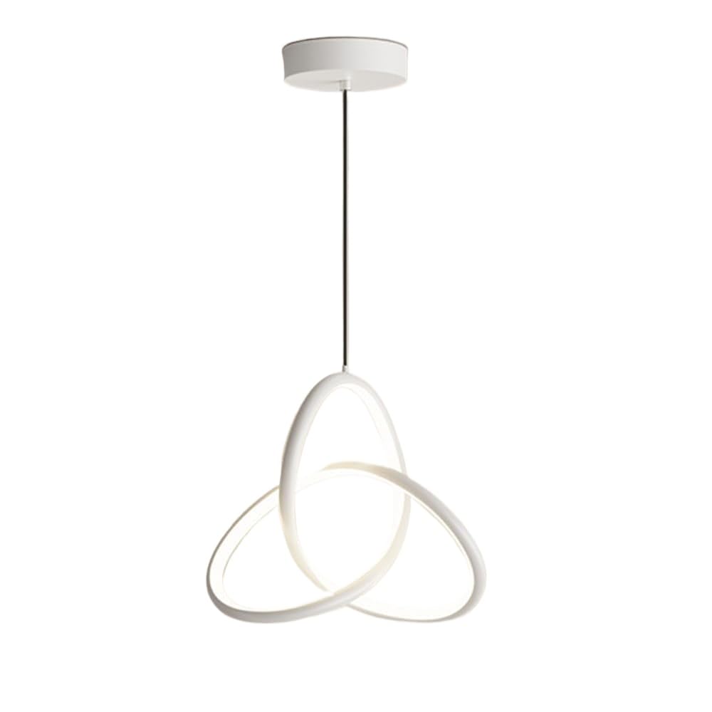 SKYGOO Modern And Simple 17W LED Pendant Light,Embedded Adjustable Height Hanging Light,Irregular Ring Design For Dining Room Kitchen Island Bedroom Foyer Entryway,Aluminum Pendant Light Fixture