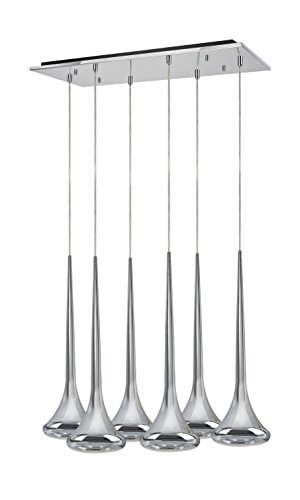 Authentic Crazy Deals Aspen Creative 61076-1 Adjustable LED 6 Light Hanging Pendant Ceiling Light, Contemporary Design in Chrome Finish, Metal Shade, 24 1/2 Wide Big Sale Aspen Creative 61076-1 Adjustable LED 6 Light Hanging Pendant Ceiling Light, Contemporary Design in Chrome Finish, Metal Shade, 24 1/2 Wide