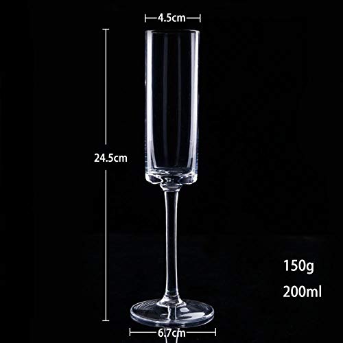 Flautas de champán de cristal transparente para brindar en tu boda 3