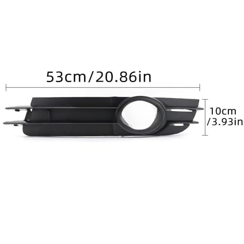 Parrilla de faros antiniebla y rejilla protectora compatible con A6 C6 2005-2008 5