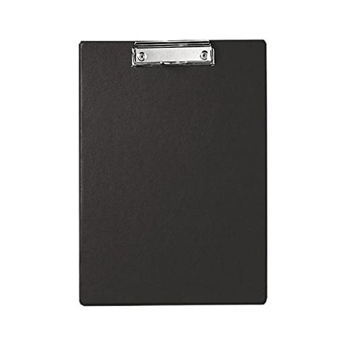 MAUL - Set di 12 portablocchi in cartone plastificato, formato A4, colore: nero