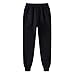 PMDKLSPQ Pantaloni da donna M Men 's casual Hookup Track-Lace Pantaloni da allenamento da uomo con colore solido similpelle pantaloni donna neri con elastico pigiama da donna 3/4 H, Nero #2., L