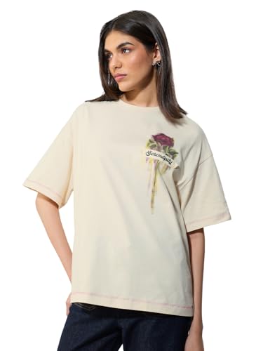 T-shirt surdimensionné col rond pour un style urbain décontracté