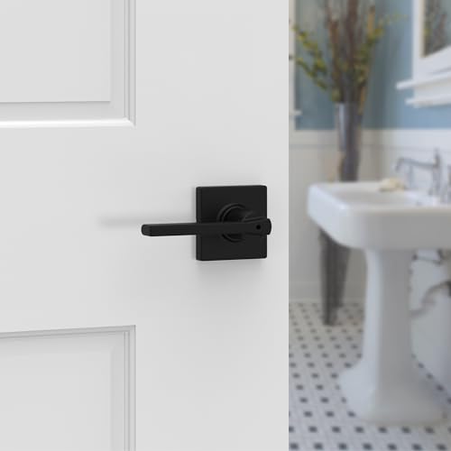image for Kwikset Casey Interior Privacy Door Handle with Lock, Door Lever For B