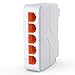Produktbild 5-Port PoE Extender Gigabit mit 1 PoE in und 4 PoE Out, 5-Kanal PoE Repeater mit 1000 Mbps, kompatibel mit IEEE802.3af/at/bt, Erweiterte 100m (328ft) Übertragung, VLAN, Wand und DIN-Schienenmontage