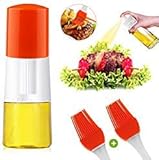 VOWTIME Olive Oil Sprayer Pump Oil Misting Food-Grade Bottle Vinegar Bottle Oil Dispenser for BBQ Making Salad Cooking Baking Roasting Grilling Frying