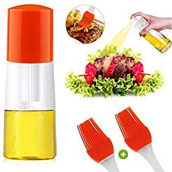 VOWTIME Olive Oil Sprayer Pump Oil Misting Food-Grade Bottle Vinegar Bottle Oil Dispenser for BBQ Making Salad Cooking Baking Roasting Grilling Frying