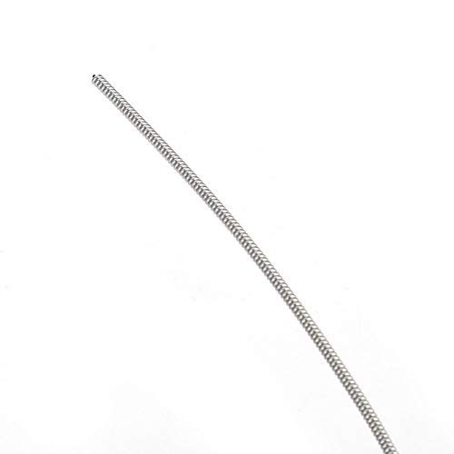 Cordas de baixo, acessórios de baixo duráveis prateados, aço inoxidável sólido entusiasta música ent