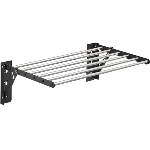 TCXSSL Tendedero De Pared Plegable Tendedero Extensible Práctico Tendal Plegable para Ahorrar Espacio Tendedero para Montaje En Pared para Interior Y Exterior(80cm)