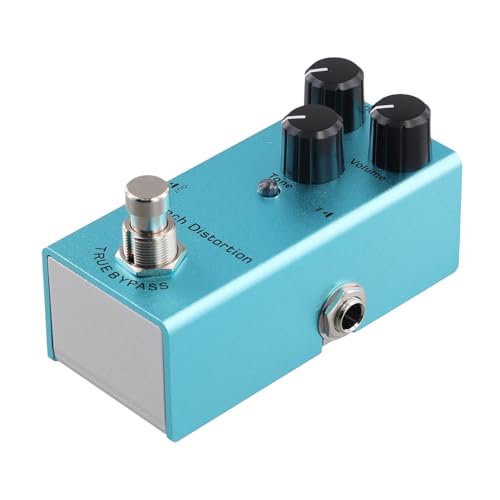 Fozriybefy Mini Pedal de Efecto de Guitarra Eléctrica Pedal de Guitarra Eléctrica Distorsión para Guitarra Eléctrica