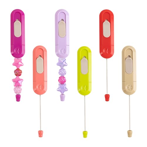 Framendino, 6 Pack Beadable Letter Opener Blanks Envelope Metal Beaded Slitter Mail Openers for DIY Office Supplies (6 Colors2)