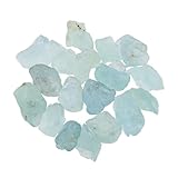 CRYSTALIS 50cts, Size : 8-10mm, Natural Sea Raw Tiny Aquamarine, Blue, Loose Gemstone Wholesale Bulk Rough Jewelry Making Supply, Chakra Stones, Wire Wrapping, DIY, Gem Collection