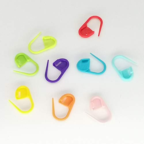 Otylzto 300pcs Assorted Colors Knitting Stitch Counter,Split Stitch Marker Rings, Quick Locking Stitch Markers,Knitting Markers Crochet Markers Knitting Place Markers Crochet Clips