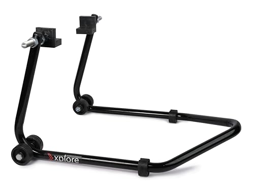 Image of xplore High Quality Universal Paddock Stand With Swingarm L Supports For All Bikes Upto 300kg Weight (Lifetime Spare Parts Replacement Availability & 5 Years Frame Warranty) (black)
