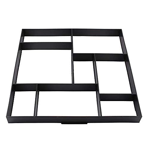 Estink Concrete Mould, DIY Walkway Formwork 49.8x49.8x11.7 cm, Reusable Garden Stencil for Paving Stones