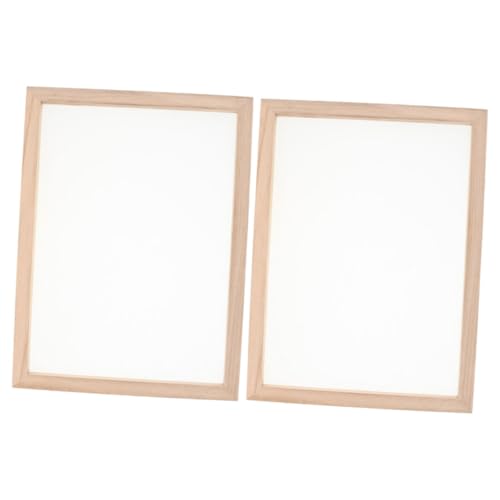 DIYEAH 2pcs Wooden Paper Crafting Screen Kit Mesh Paper Making Frame for Adults Boys and Girls DIY Papermaking Set Educational Craft Supplies
