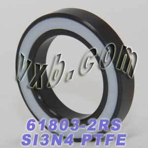 61803-2RS Full Ceramic Sealed Bearing 17x26x5 Si3N4 Ball Bearings