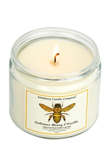 Luxury White Beeswax Candle with Honey & Vanilla, Comforting Aromatherapy Blend for Relaxation and Warmth, Hand Poured Scented Candle, Natural Wax, Long Burning, Sweet Scent, in Gift Box - Image 6