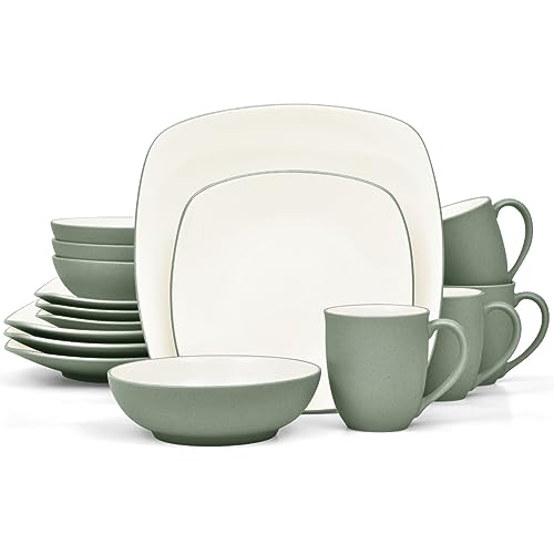 Noritake Colorwave Green 16-Piece Square Set, Service for 4 in Green