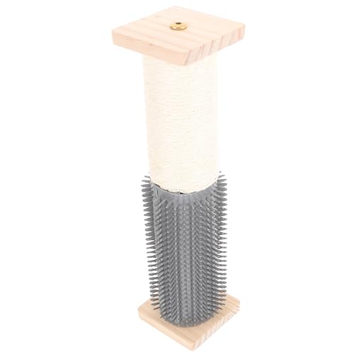 Poste rascador vertical para gatos UPKOCH de sisal y madera miniatura 1