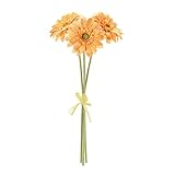 東京堂 造花 MAGIQ ソレイユガーベラバンドル ライトオレンジ 花径7×L27㎝ 3本入 FM002832-009