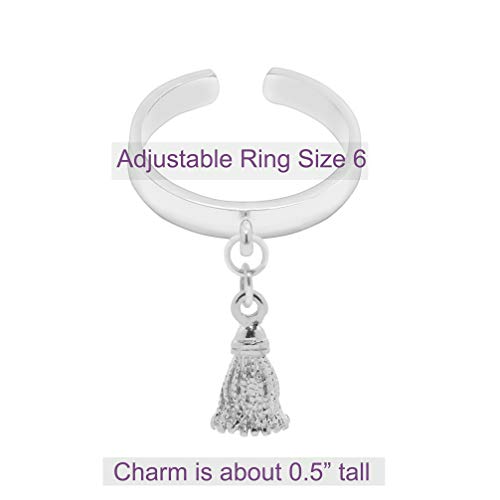 Image of Spinningdaisy Dangling Mighty Tiny Charm Adjustable Ring