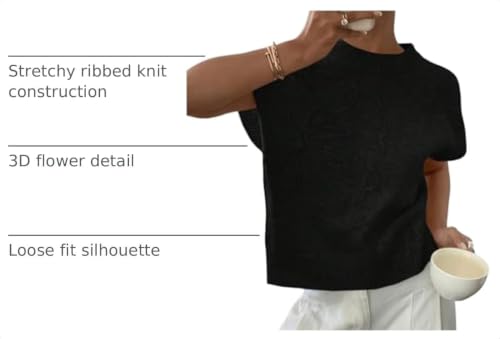 Image of SOLY HUX Women's Short Sleeve Business Casual Sweater