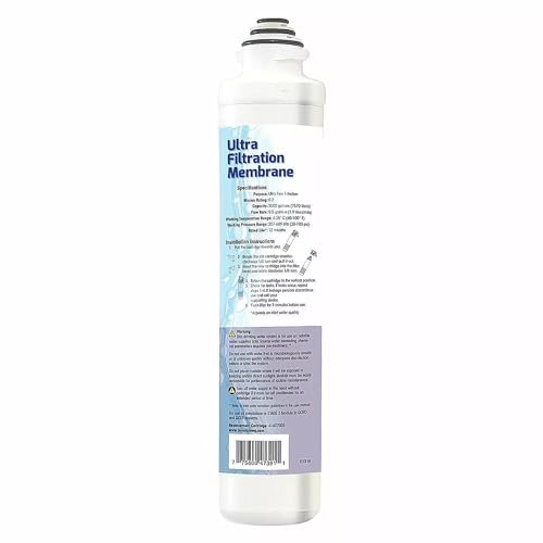 Aqua Flo 41407005 UF Membrane Filter Replacement for Platinum QCRO 4 Stage System, Quick Change Ultra Filtration Cartridge, High Performance Long-Lasting Water Filter