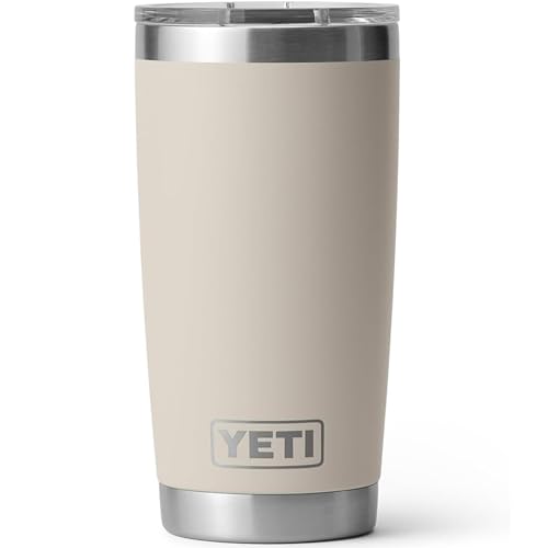 YETI Rambler 20 oz Tumbler, Stainless Steel, Vacuum Insulated with MagSlider Lid, Cape Taupe