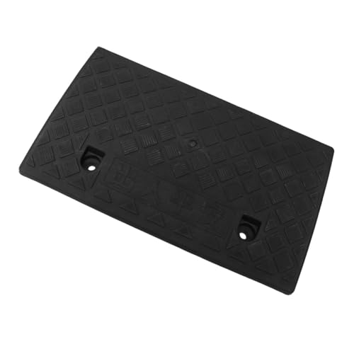 Rampa de plástico para vehículo 50x27x9cm triángulo negro de caucho miniatura 1