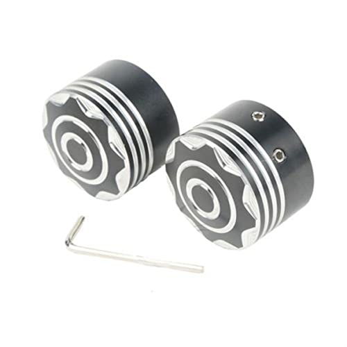 Couvre écrou d'essieu avant moto noir anti-corrosion pour Harley Davidson Road King FLHR - 4
