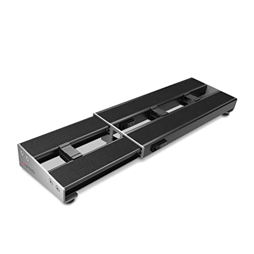 D'Addario XPND Pedal Board - Pedalboard Guitarra - Pedaleras para Guitarra - 2 Filas, Ligera, Duradera Pedalera de Aluminio - Velcro Pre-Aplicado para Intercambiar Pedales