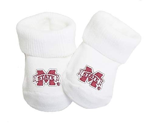 Image of Future Tailgater Mississippi State University Bulldogs Baby Toe Bootie Socks 0-9 Months
